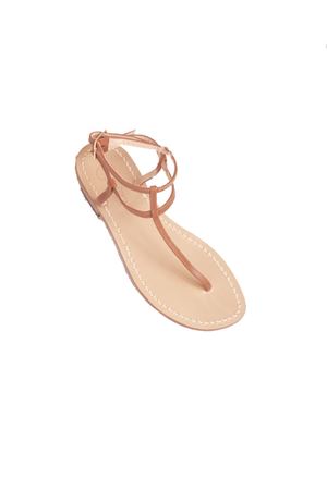 Brown capri sandals high at the ankle model Da Costanzo | 2609MARRONE